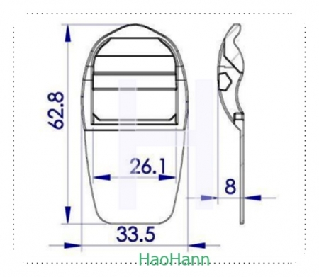 Sewable Ladder Lock 1704