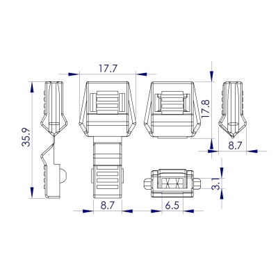 PLASTIC CORD END 4705