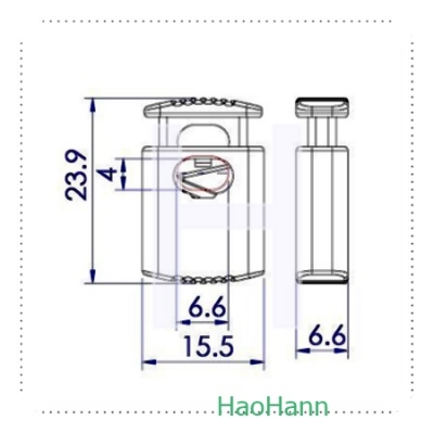 Plastic Cord Lock 2700- without metal spring