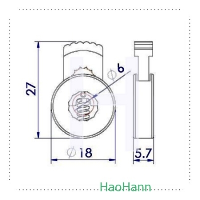 PLASTIC CORD LOCK 2701