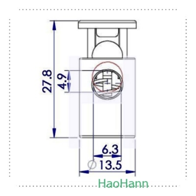 PLASTIC CORD LOCK 2705M