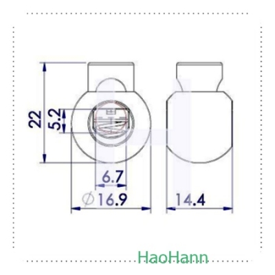 PLASTIC CORD LOCK 2706