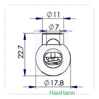 PLASTIC CORD LOCK 2706A