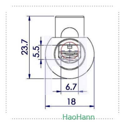 Plastic Cord Lock 2706