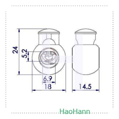 Plastic Cord Lock 2706D