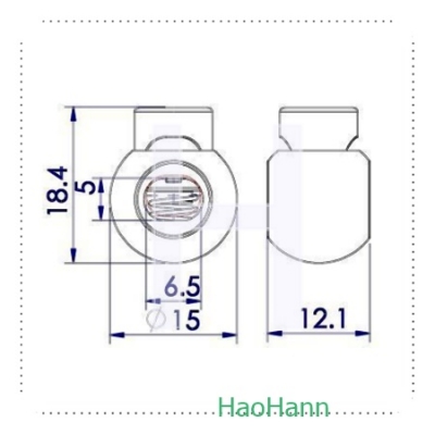 PLASTIC CORD LOCK 2706S