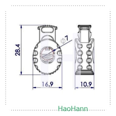 Plastic Cord Lock 2712