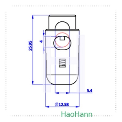 PLASTIC CORD LOCK 2726