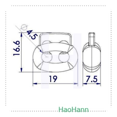 PLASTIC CORD LOCK 2733S