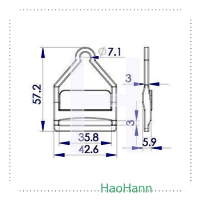 PLASTIC SNAP HOOK 2852