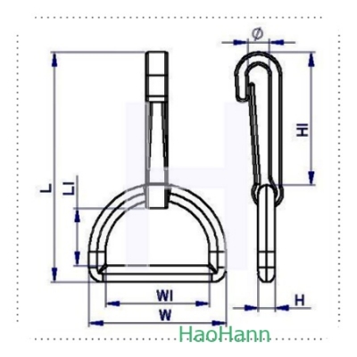 Plastic Snap Hook 3601