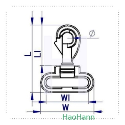 PLASTIC SNAP HOOK 3602