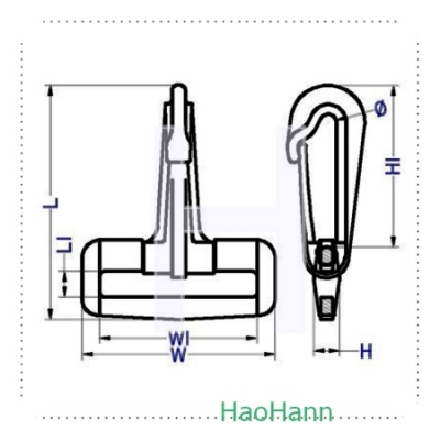 PLASTIC SNAP HOOK 3605