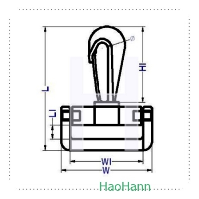 PLASTIC SNAP HOOK 3607