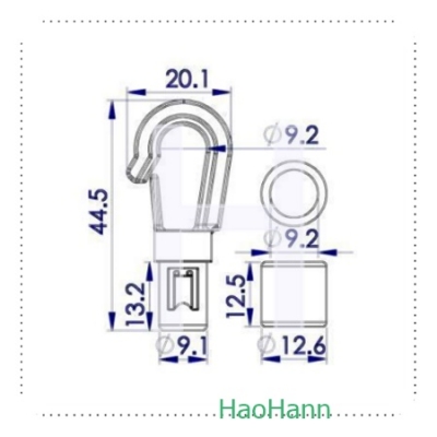 PLASTIC HOOK 3707