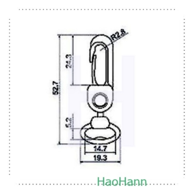 PLASTIC SNAP HOOK 3703