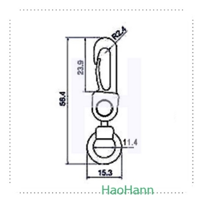 Plastic Snap Hook 3703B