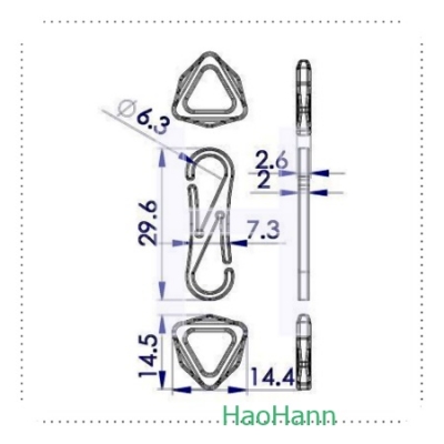 Plastic Hook 3709