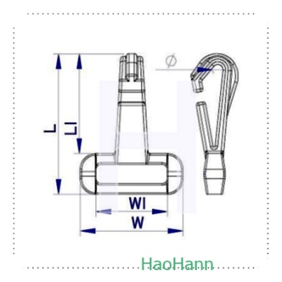 Plastic Snap Hook 3711