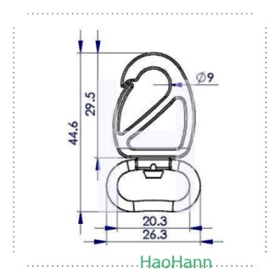 Plastic Snap Hook 3717