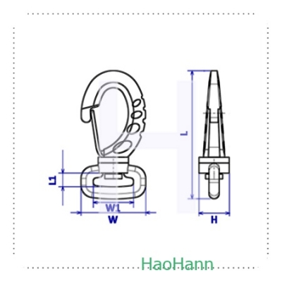 Plastic Snap Hook 3720