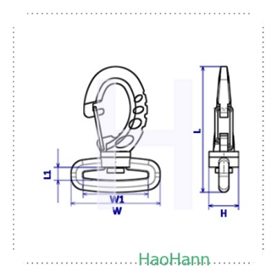 PLASTIC SNAP HOOK 3722