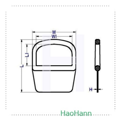 SEWABLE D-RING 2830